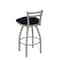 Holland Bar Stool Co 25" Low Back Swivel Counter Stool, Nickel Finish, Canter Twilight Seat 41125AN002 - alternate 3